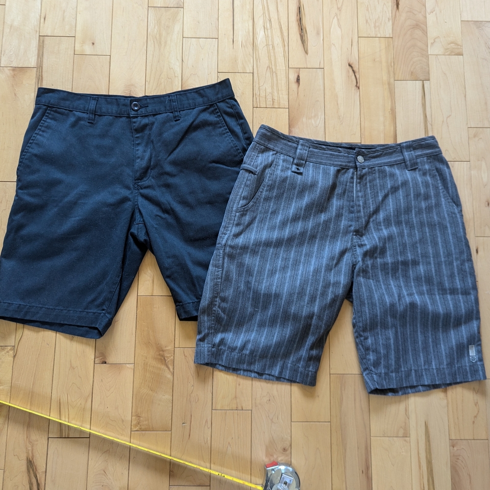 RVCA & 686 Skate Shorts Chino Style Lot Of 2 Size 34